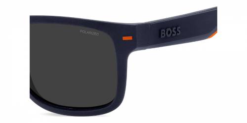 Sunčane naočale Hugo Boss BOSS 1496/S LOX 5525: Boja: Matte Blue Orange, Veličina: 55-19-140, Spol: muške, Materijal: acetat, Vrsta leće: polarizirane